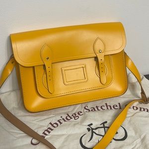 The Cambridge Satchel Company 14 inch yellow satchel
